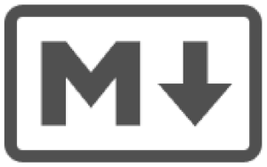 Le logo de *Markdown*